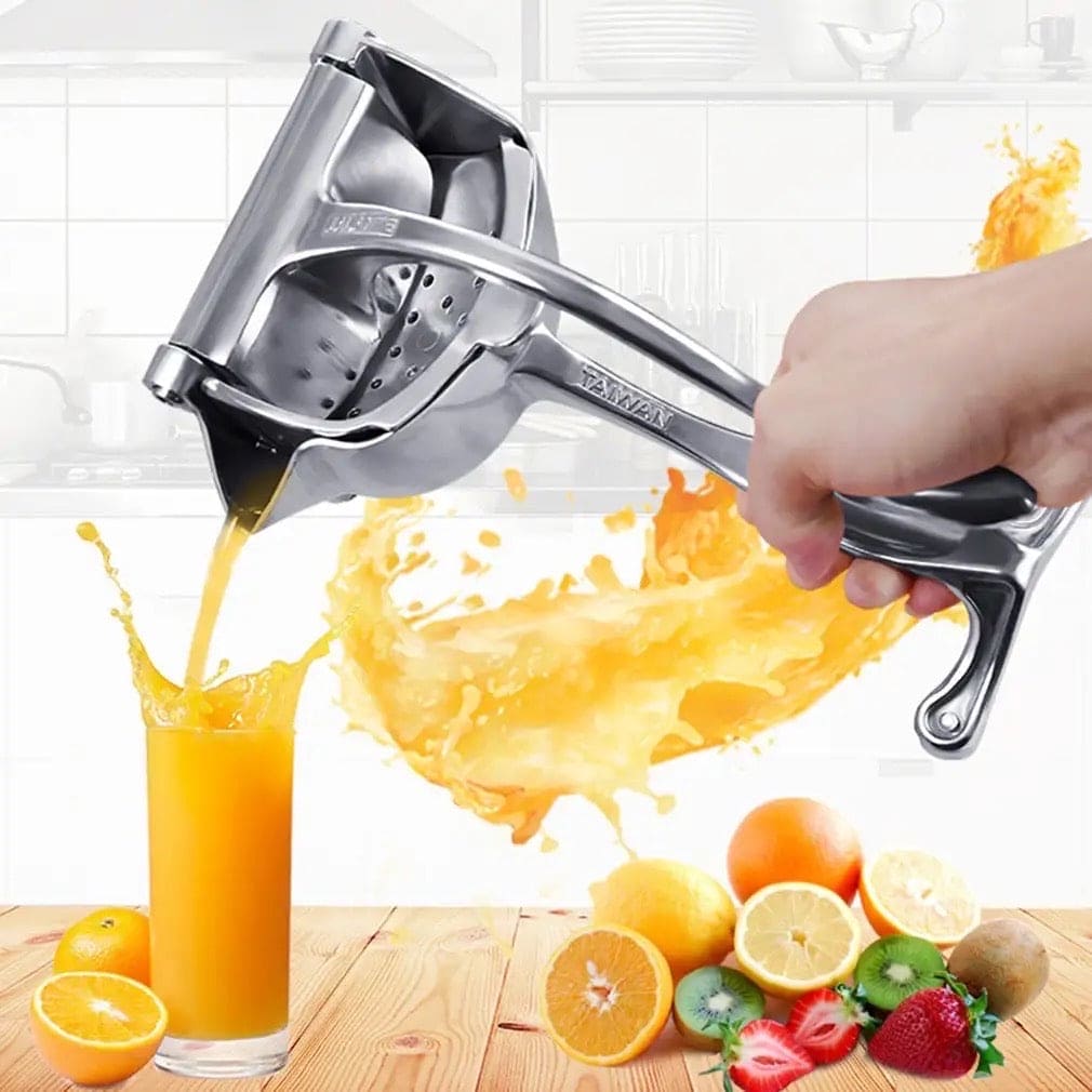 Manual Juice Squeezer, Portable Aluminum Alloy Hand Pressure Juicer, Heavy Duty Single Press Juice Squeezer, Real Stainless Steel Lemon Squeezer Manual Juice Squeezer, Portable Aluminum Alloy Hand Pressure Juicer, Heavy Duty Single Press Juice Squeezer, Real Stainless Steel Lemon Squeezer